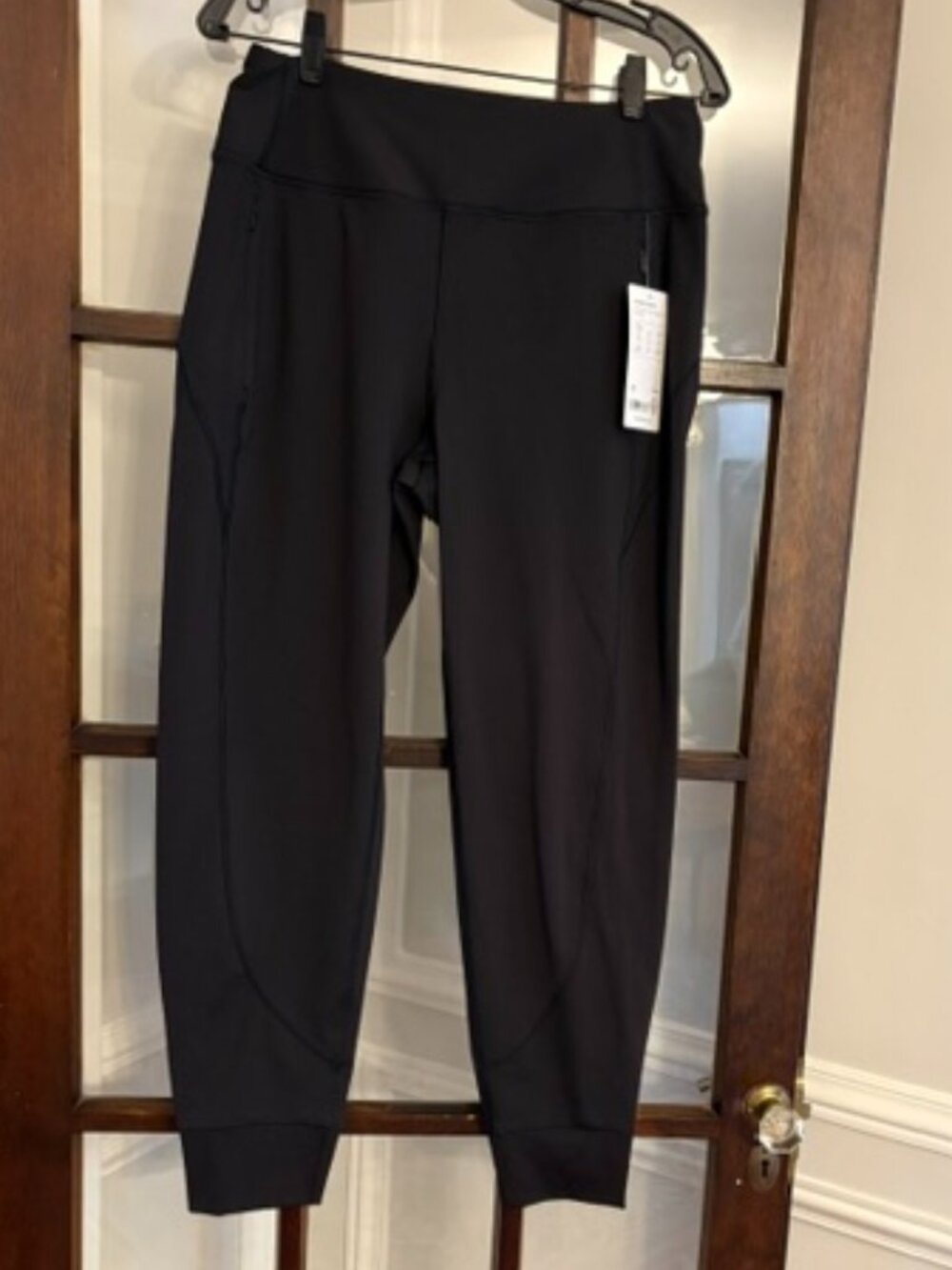 Athleta Black Rainier Joggers, Size Medium